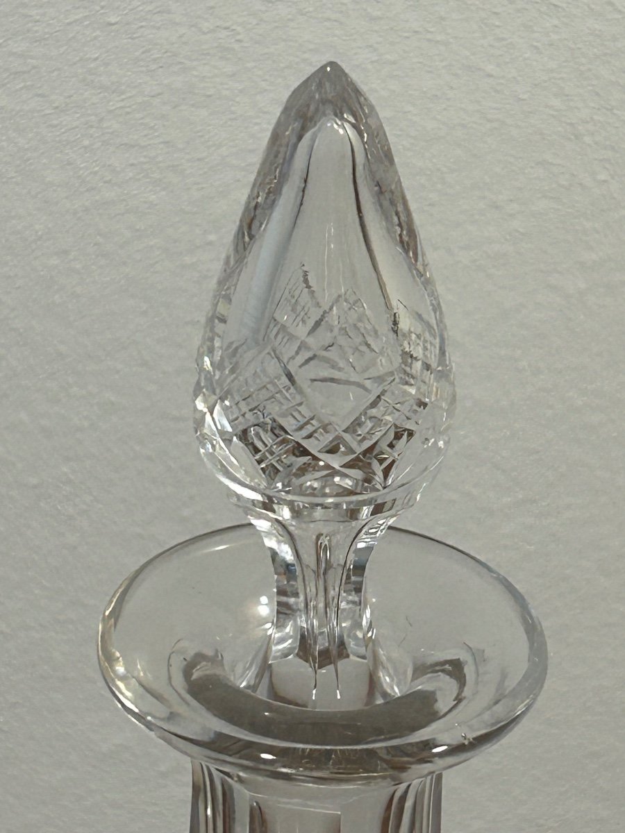 Val Saint Lambert, 2 carafes en cristal -photo-4
