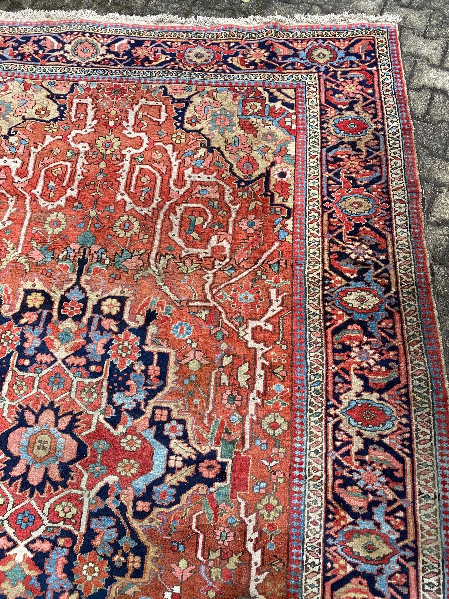 Ancien tapis de collection en laine -photo-2