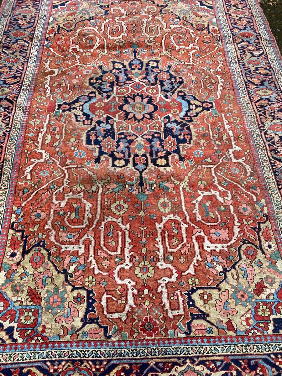 Ancien tapis de collection en laine -photo-5