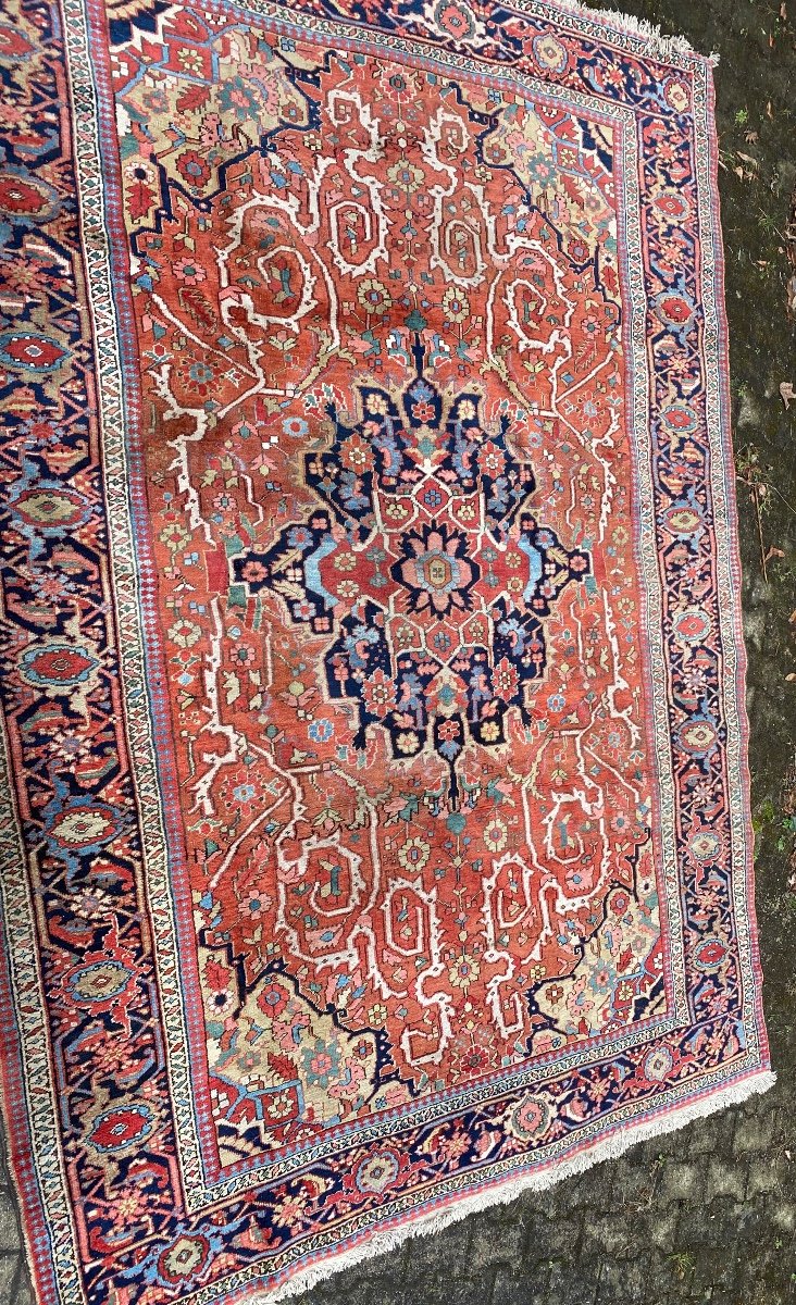 Ancien tapis de collection en laine -photo-6