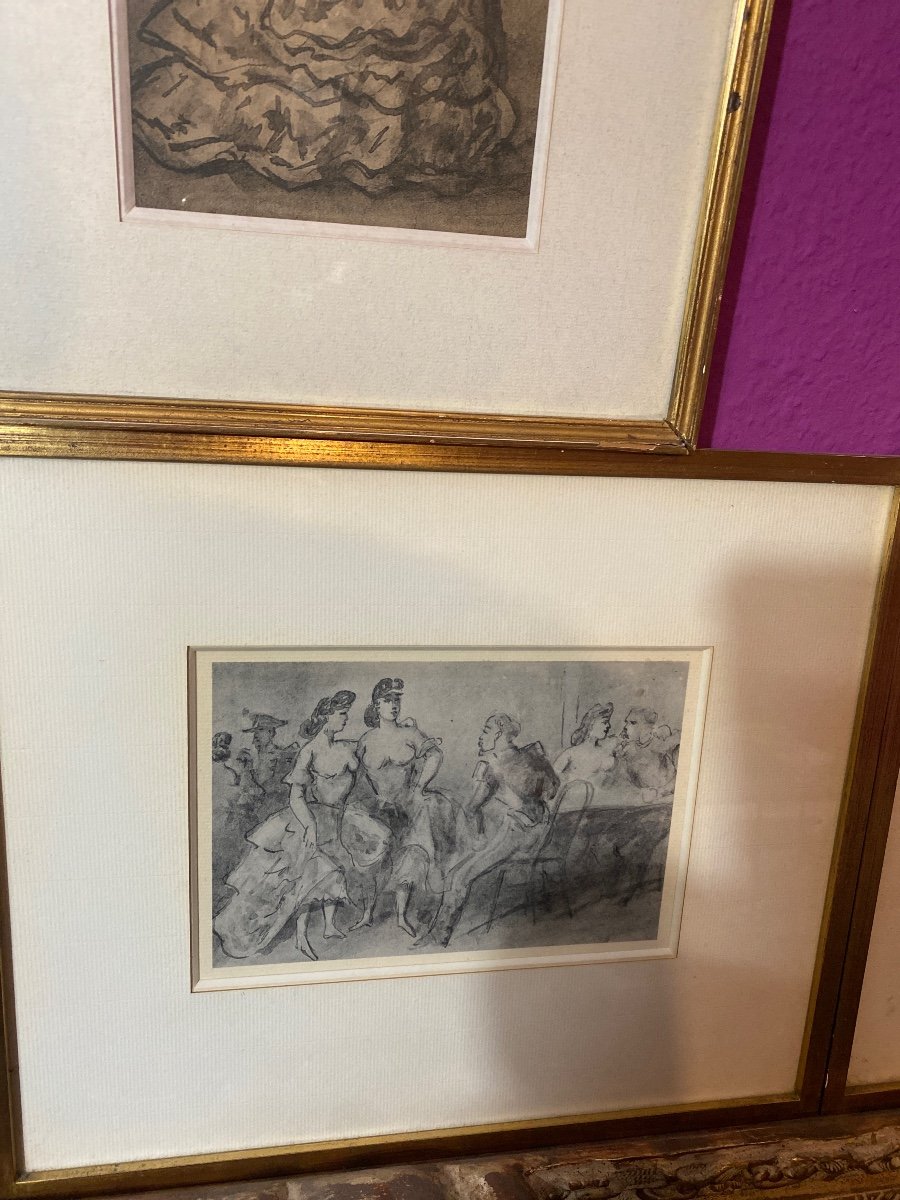 Lot Of 7 Framed Lithographs By Constantin Gys-photo-3