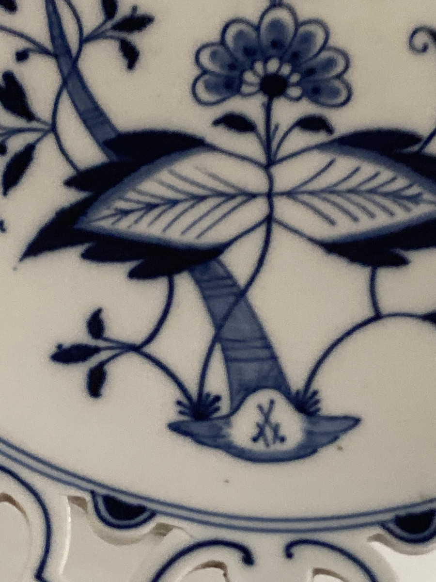Meissen coupe à fruits en porcelaine de Saxe-photo-3