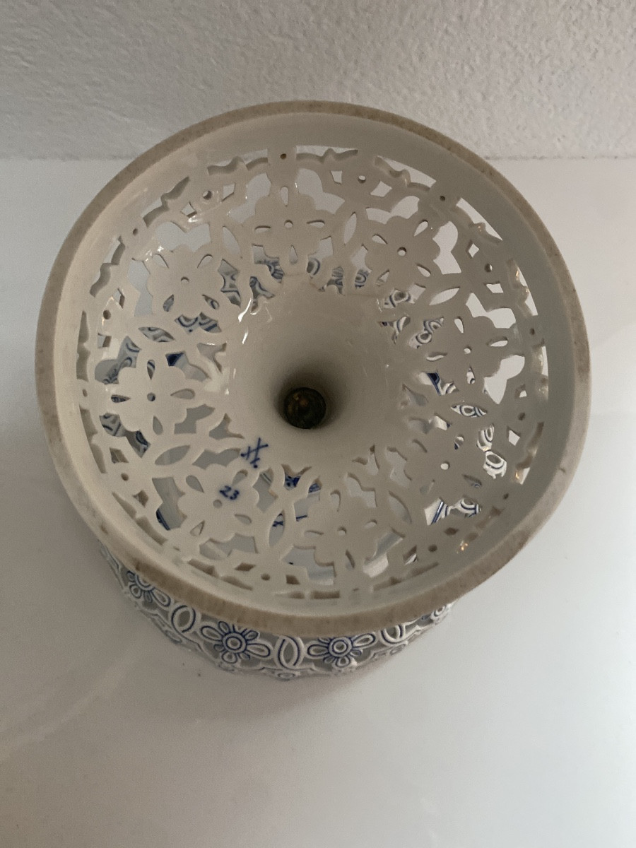 Meissen coupe à fruits en porcelaine de Saxe-photo-1