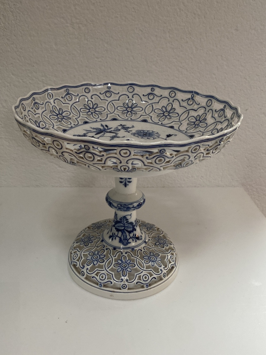 Meissen coupe à fruits en porcelaine de Saxe