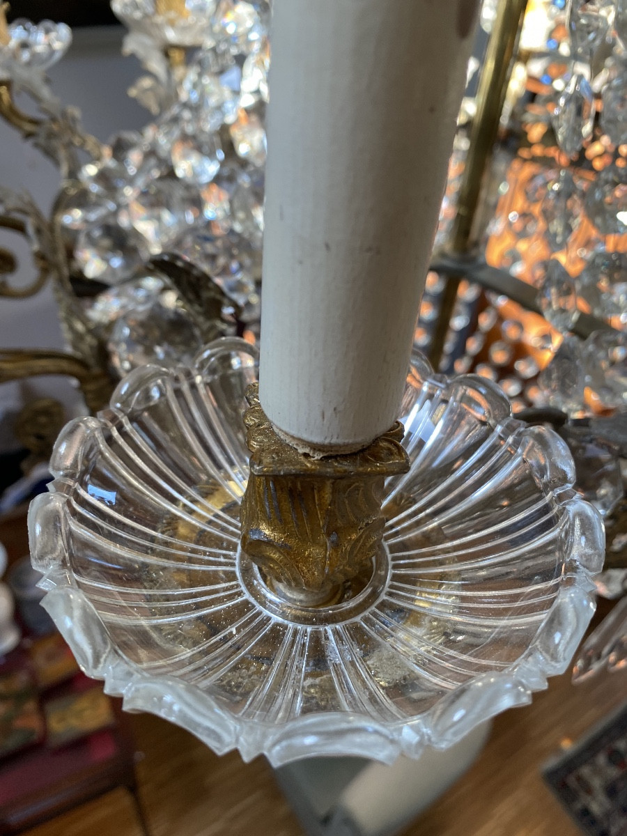 Napoleon III Gilt Bronze Chandelier With 12 Light Arms -photo-5