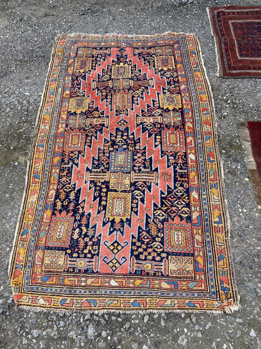 Lot de 7 tapis anciens de collection en laine -photo-2