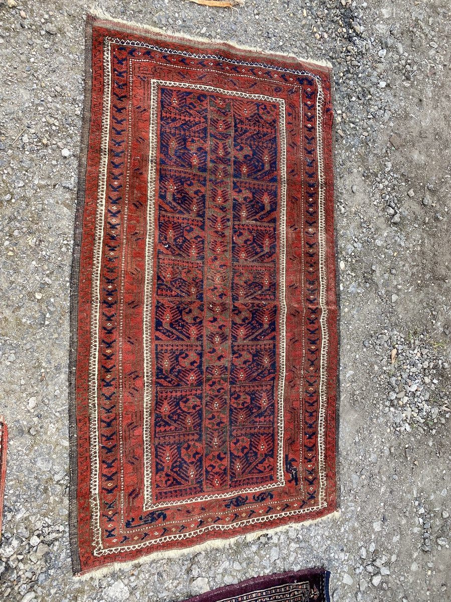 Lot de 7 tapis anciens de collection en laine -photo-3