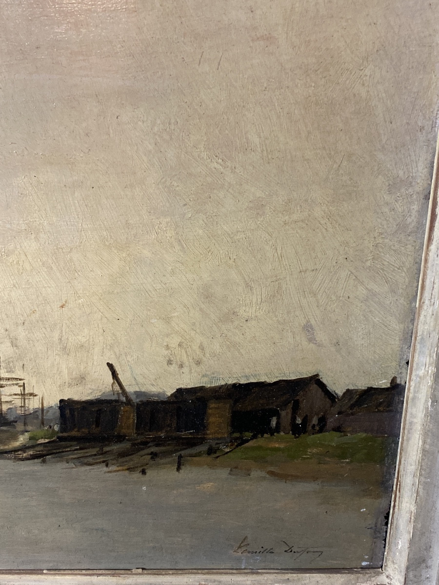 The Port Of Rouen By Camille Dufour-photo-2