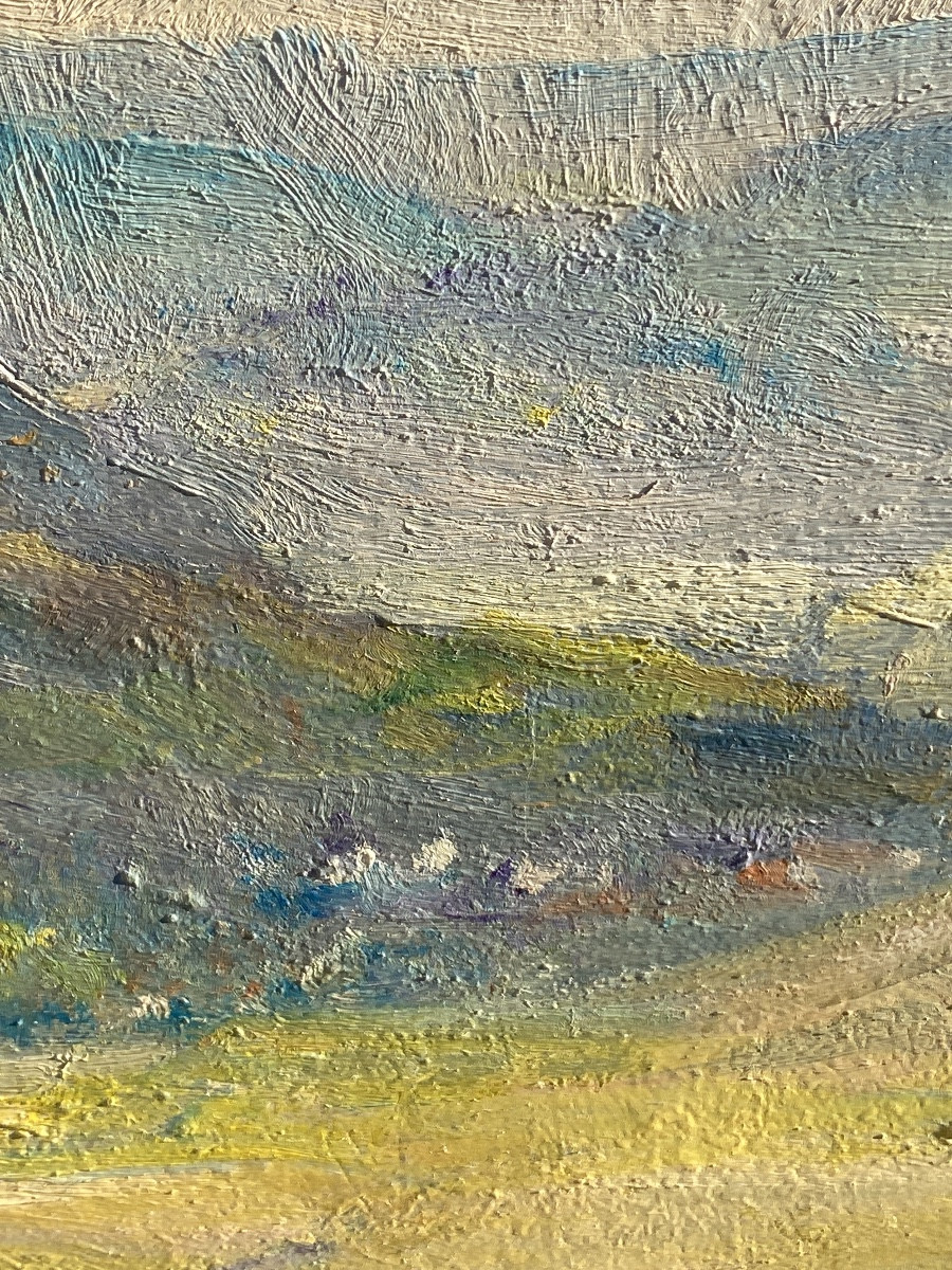 Jos Sünnen artiste peintre luxembourgeois paysage huile sur toile -photo-4