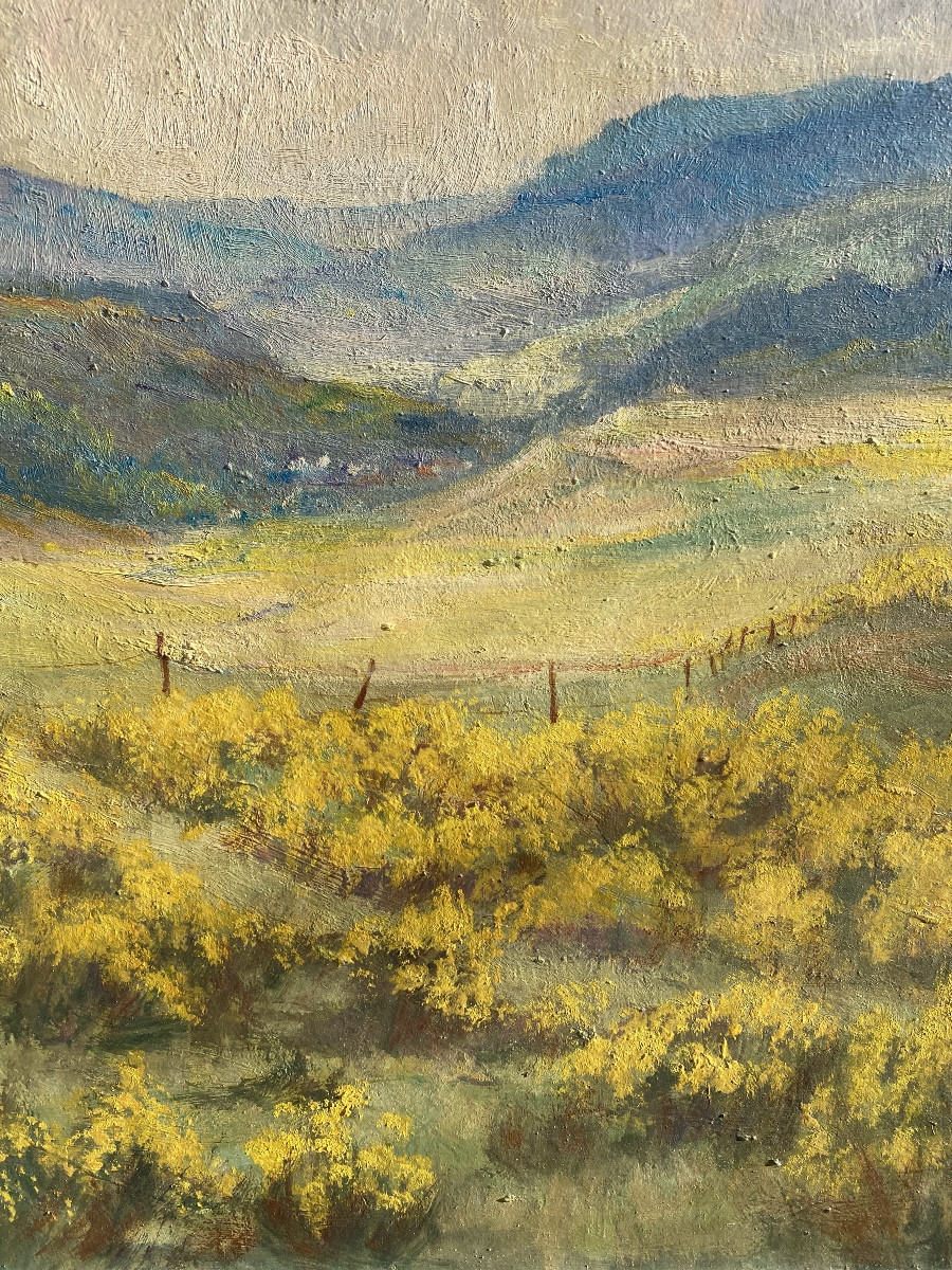 Jos Sünnen artiste peintre luxembourgeois paysage huile sur toile 