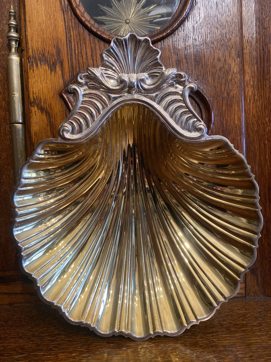 Coupe en vermeil en forme de coquillage 