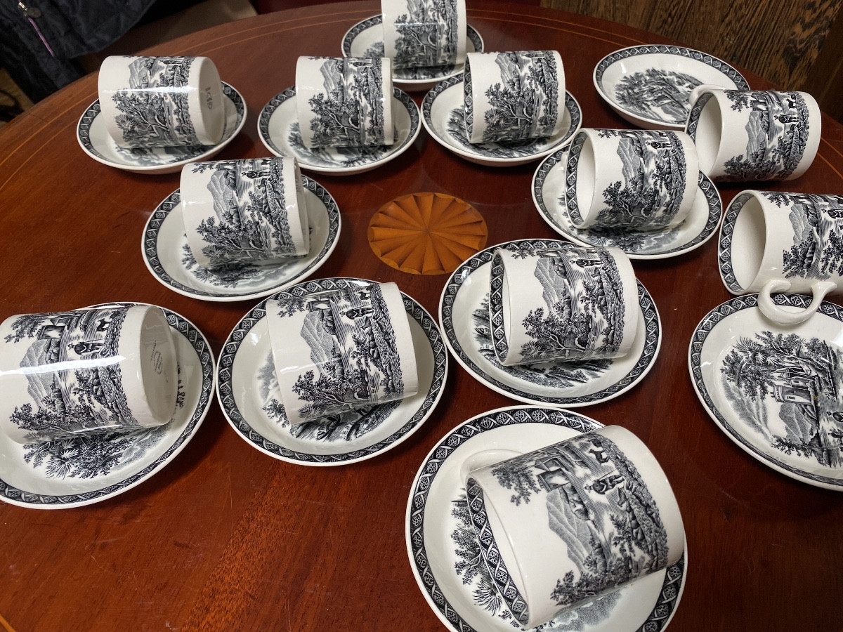 Wedgwood 12 Coffee Cups And Plates -photo-4