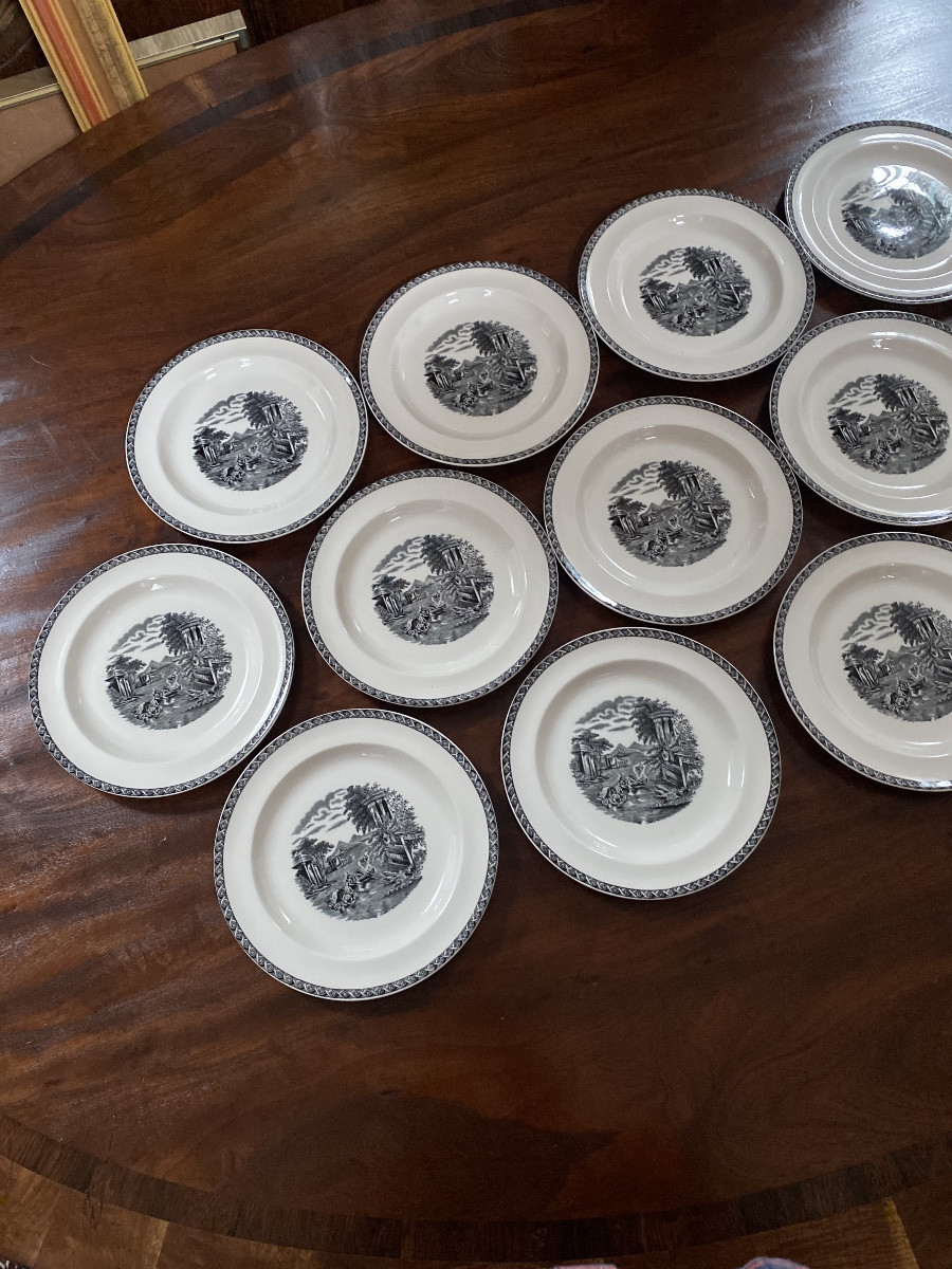 Wedgwood Lugano 14 assiettes en porcelaine 21 cm-photo-3