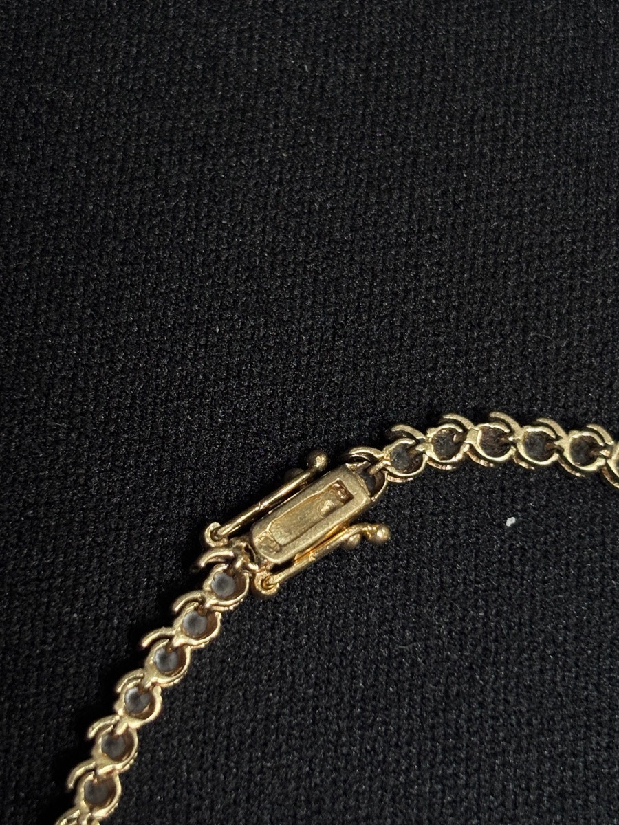 18ct Gold Tennis Bracelet-photo-1