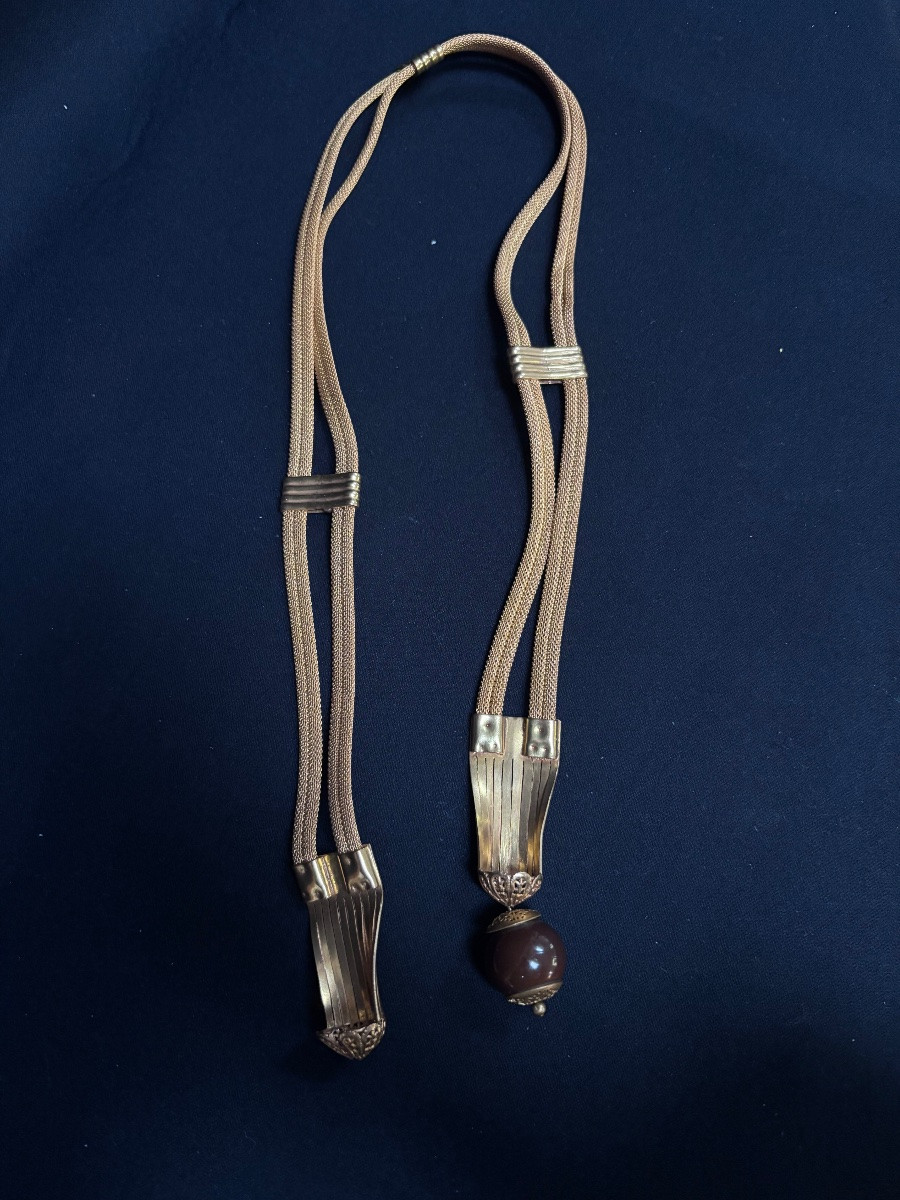 Vintage Gold Metal Belt-photo-1