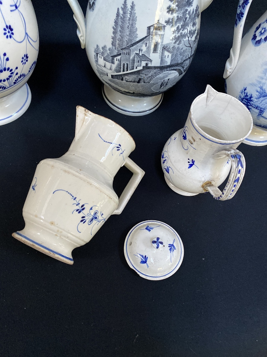 Boch Luxembourg, Lamort Echternach, Lot Of Earthenware-photo-1