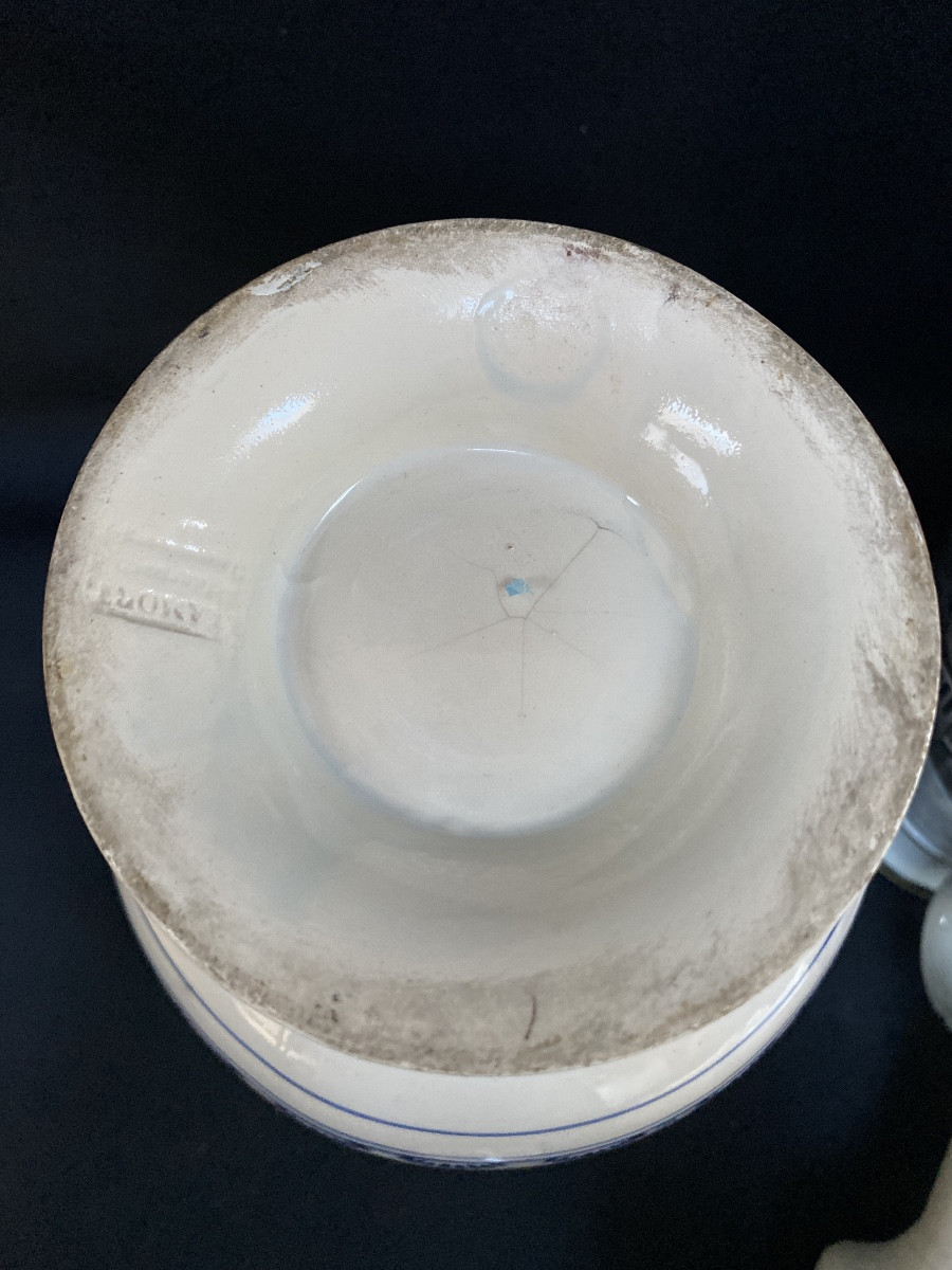 Boch Luxembourg, Lamort Echternach, Lot Of Earthenware-photo-4