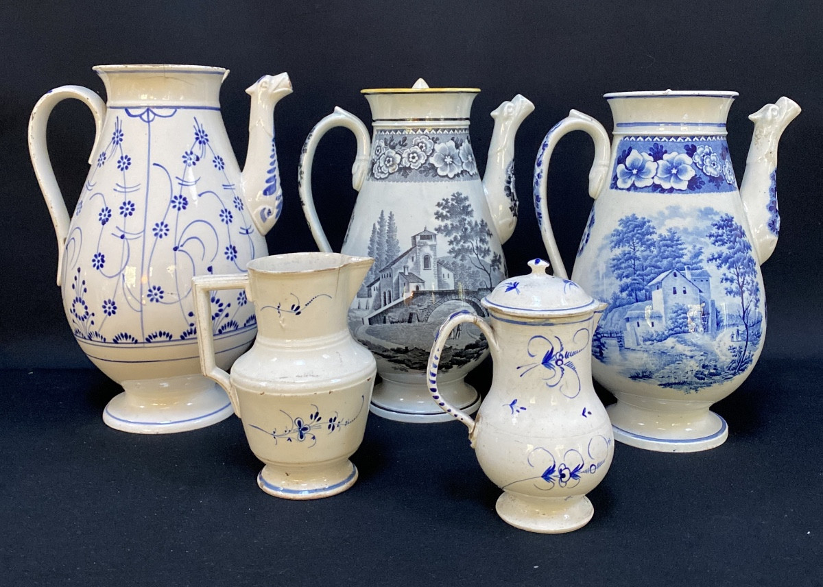 Boch Luxembourg, Lamort Echternach, Lot Of Earthenware