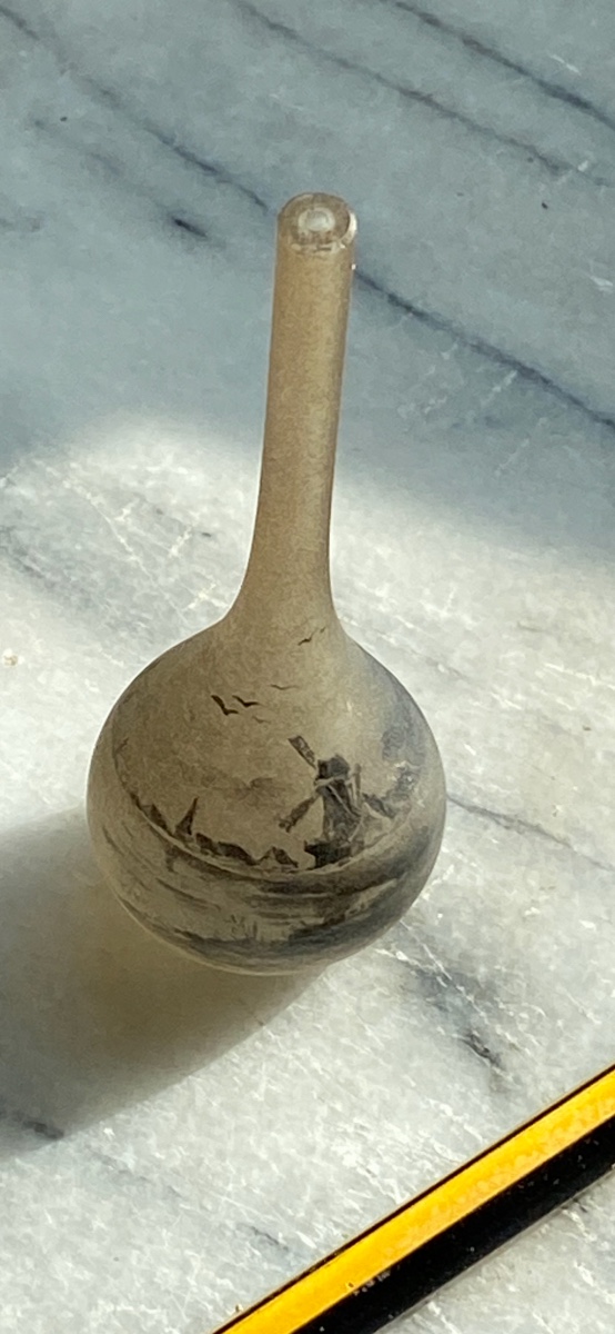 Miniature Glass Paste Vase By Daum Nancy -photo-2