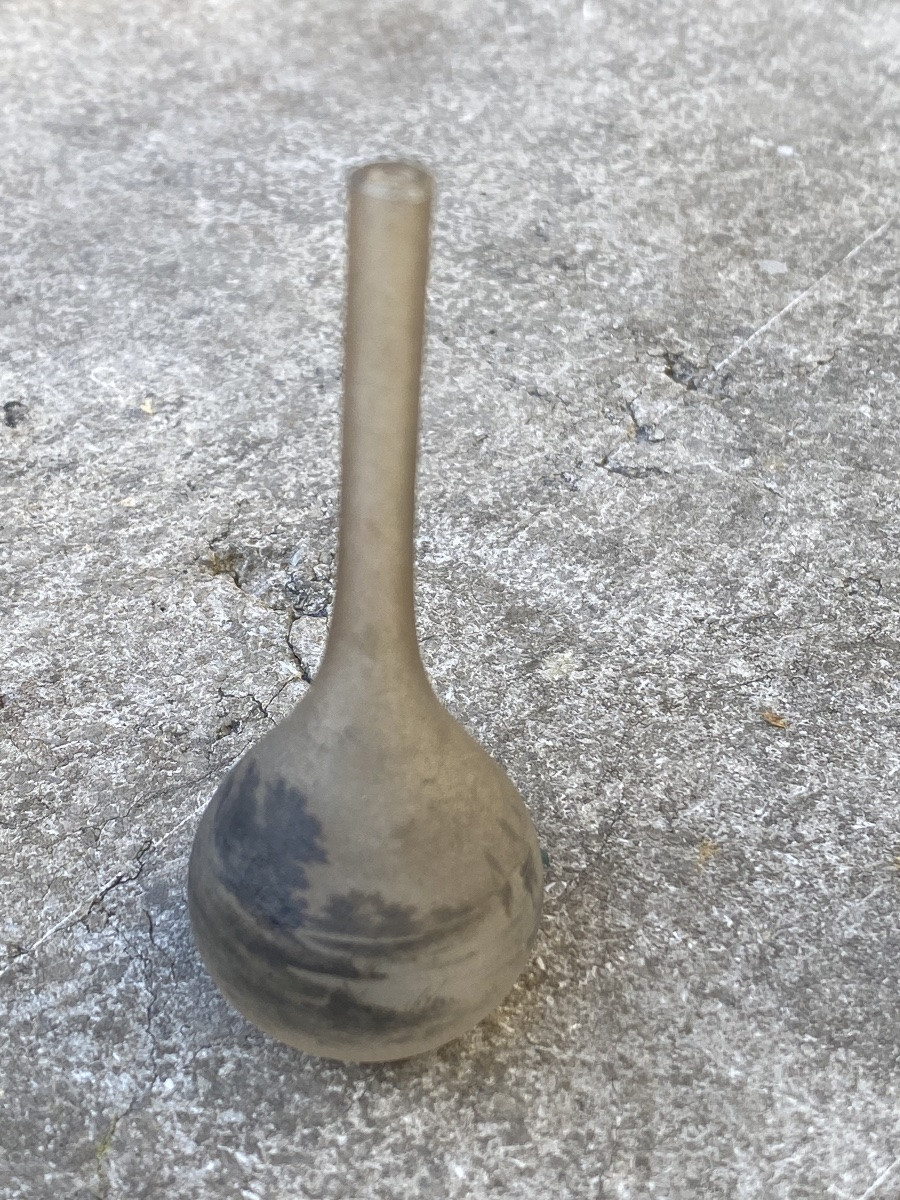 Miniature Glass Paste Vase By Daum Nancy -photo-3
