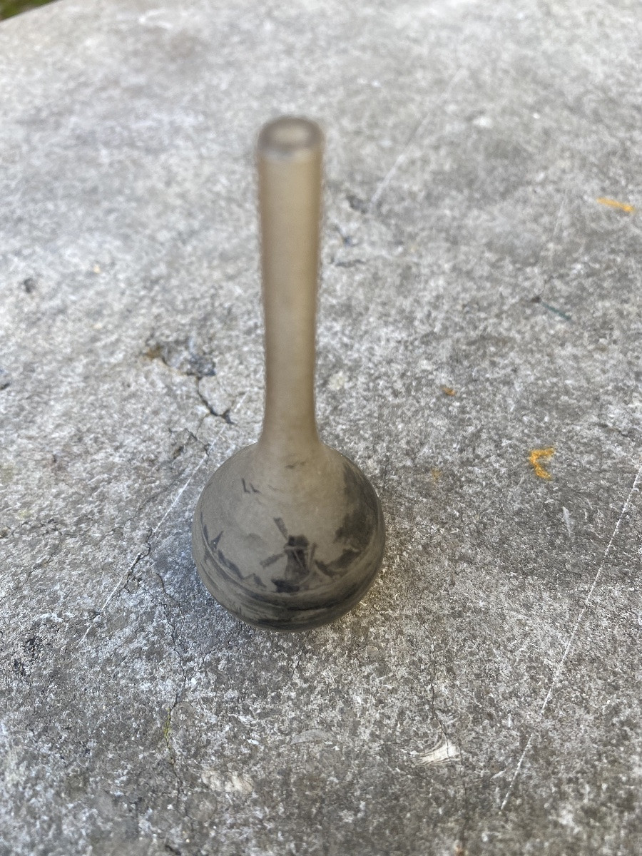 Miniature Glass Paste Vase By Daum Nancy -photo-3