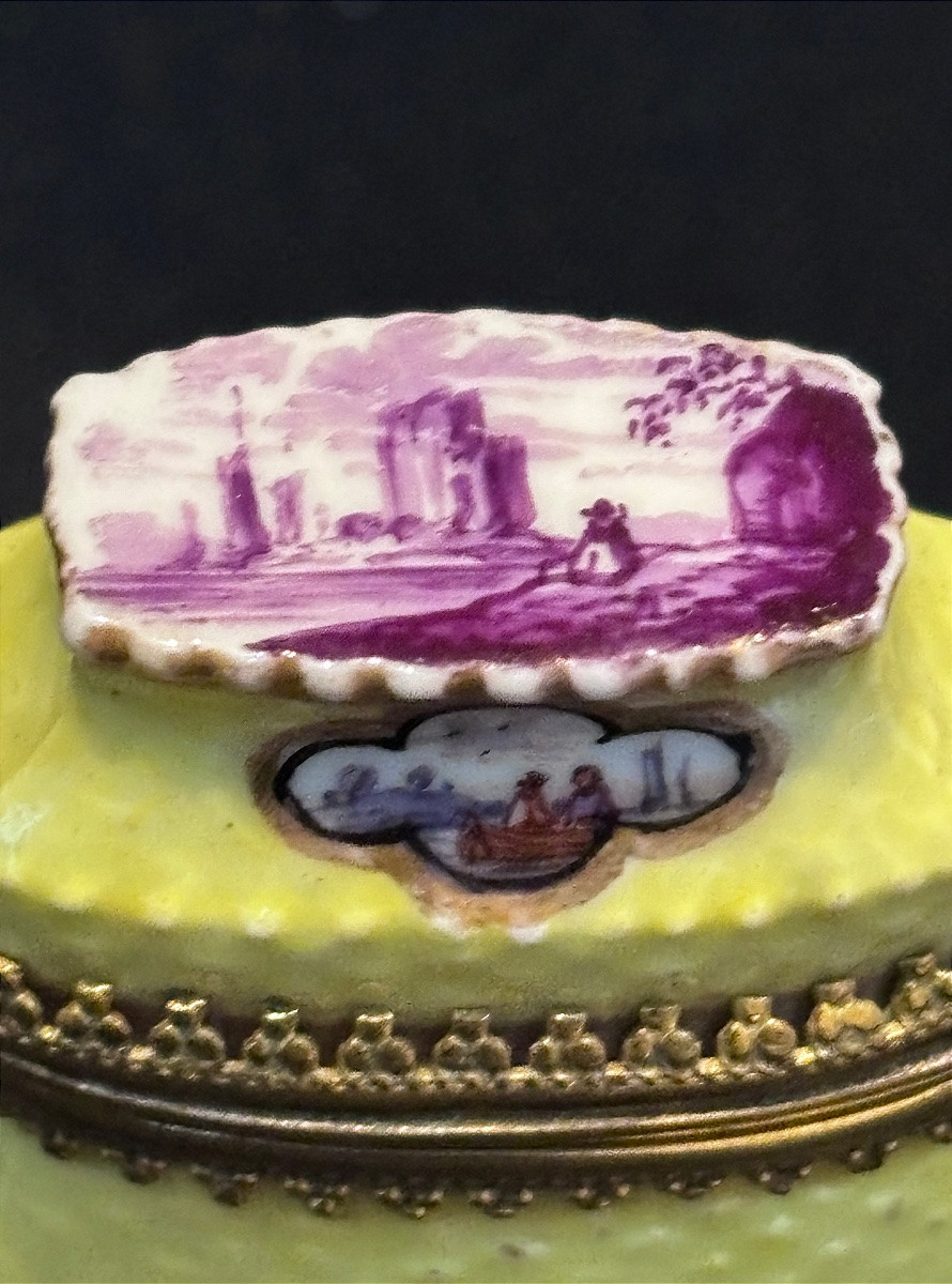Helena Wolfsohn Boite à Epingle Style Meissen 19ème siècle-photo-3