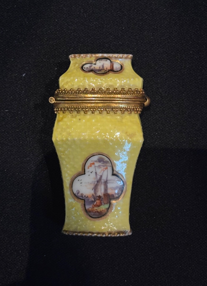 Helena Wolfsohn Boite à Epingle Style Meissen 19ème siècle-photo-1