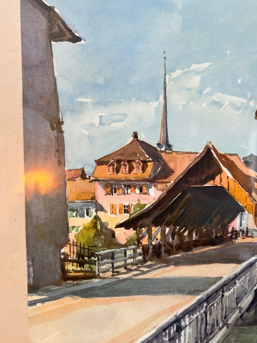 Two Lithographs Of Watercolors By Nicolas Markovich-photo-4