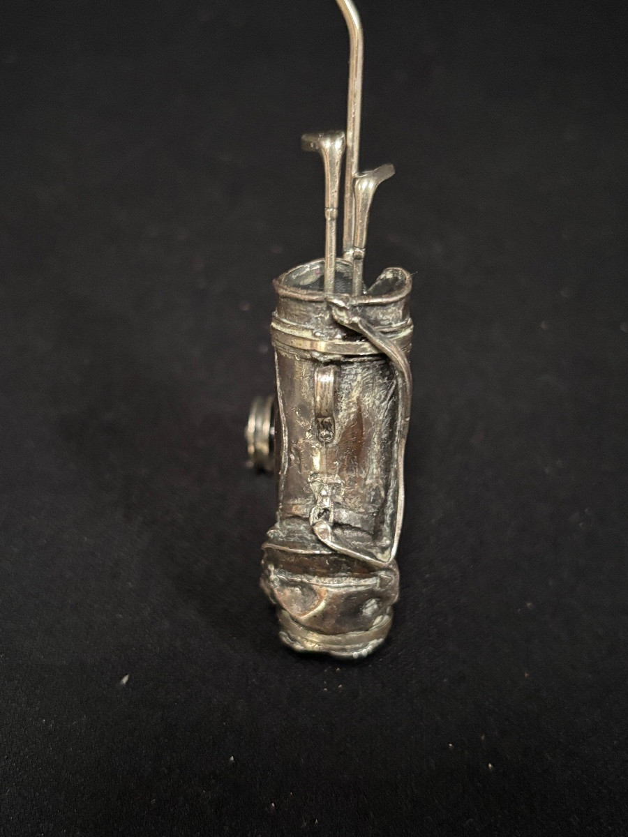 Miniature Sac de golf en argent 925 -photo-3