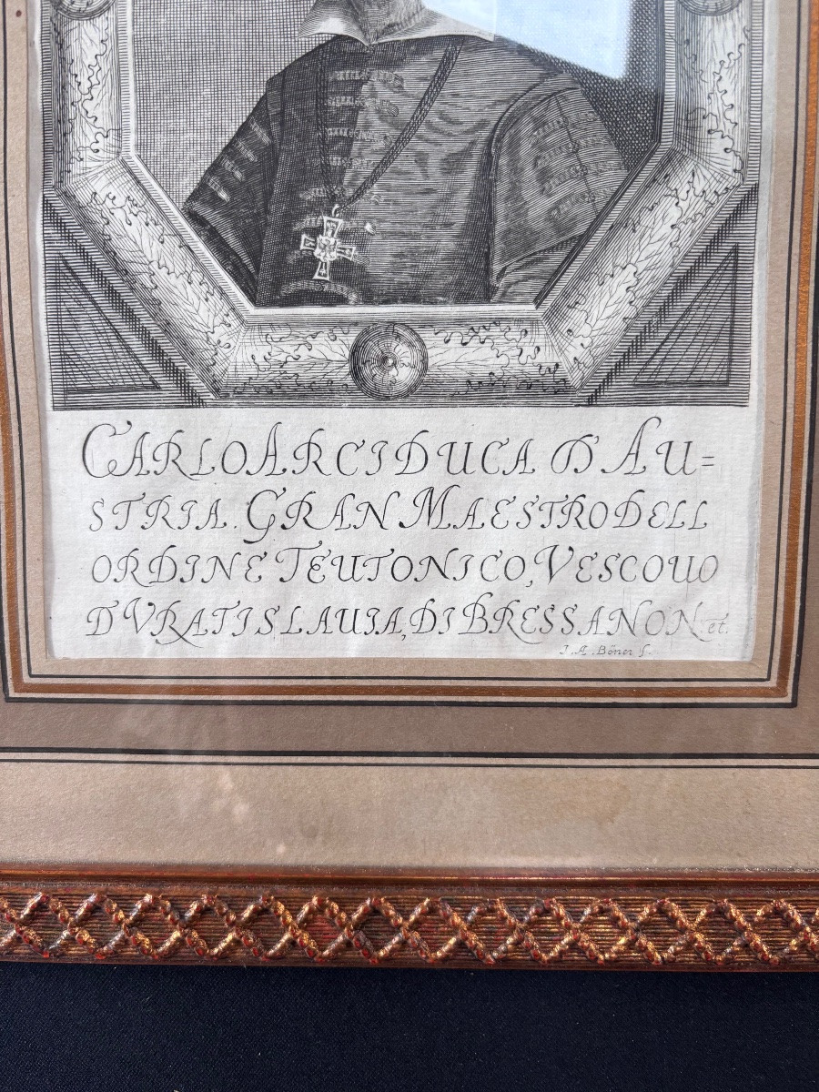 Gravure Portrait de Karel Van Oosterijk de Breslav par Alexandre Böner-photo-1