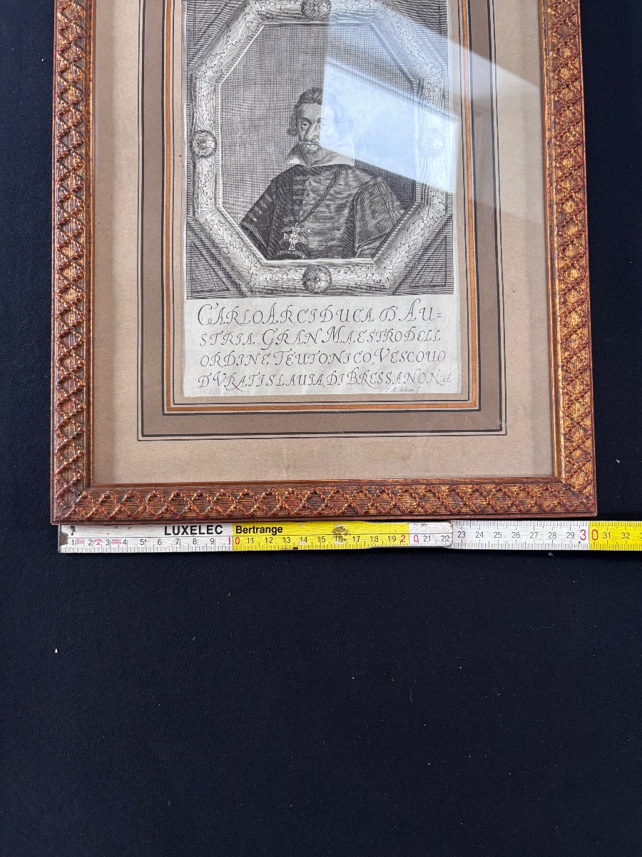 Gravure Portrait de Karel Van Oosterijk de Breslav par Alexandre Böner-photo-3