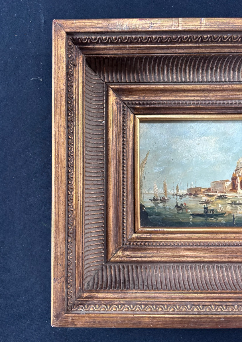 Painting Oil On Canvas - Basilica Santa Maria Della Salute -photo-1