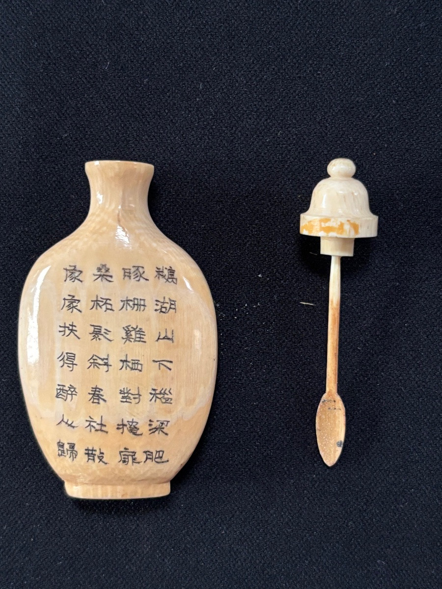 Ivory Tobacco Bottle, Circa 1900, Asian-photo-2