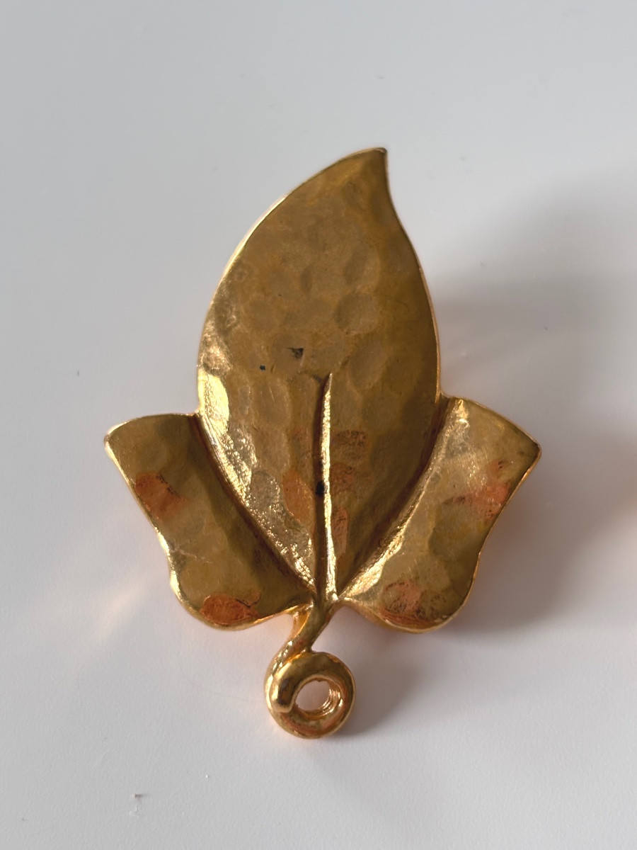 Vintage Yves Saint Laurent Clip-on Earrings -photo-3