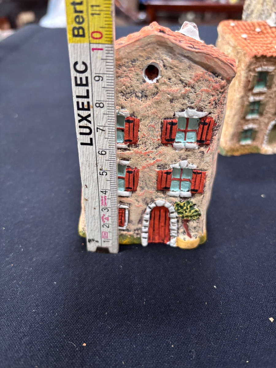 Lot de Santons Marcel Carbonel Maisons et Arbres-photo-6