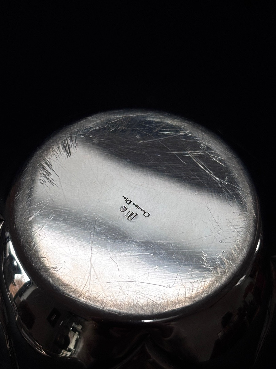 Bol Christian Dior Métal Argenté avec Coeurs-photo-1