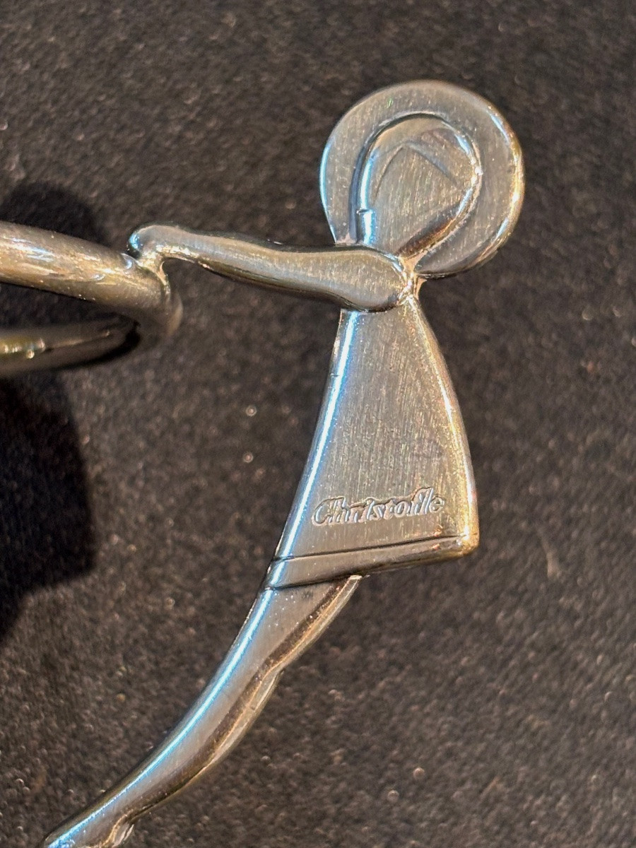 Paire de coquetiers Christofle modèle “Leo/Lea” neuf-photo-3