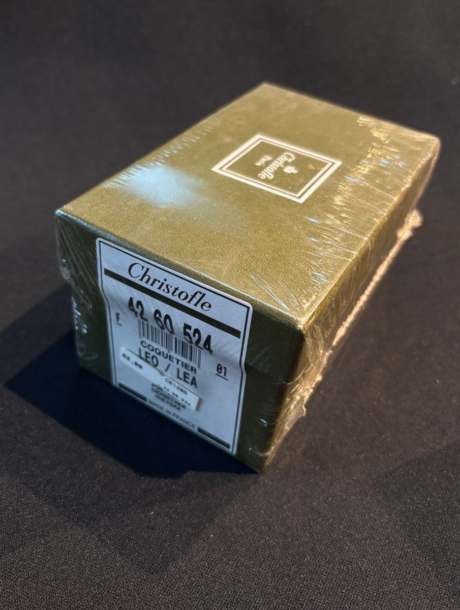 Paire de coquetiers Christofle modèle “Leo/Lea” neuf-photo-4