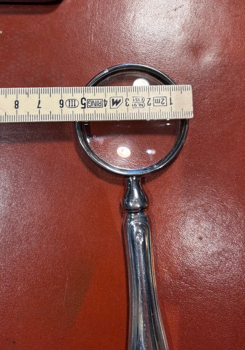 Loupe ORLI en métal argenté -photo-2