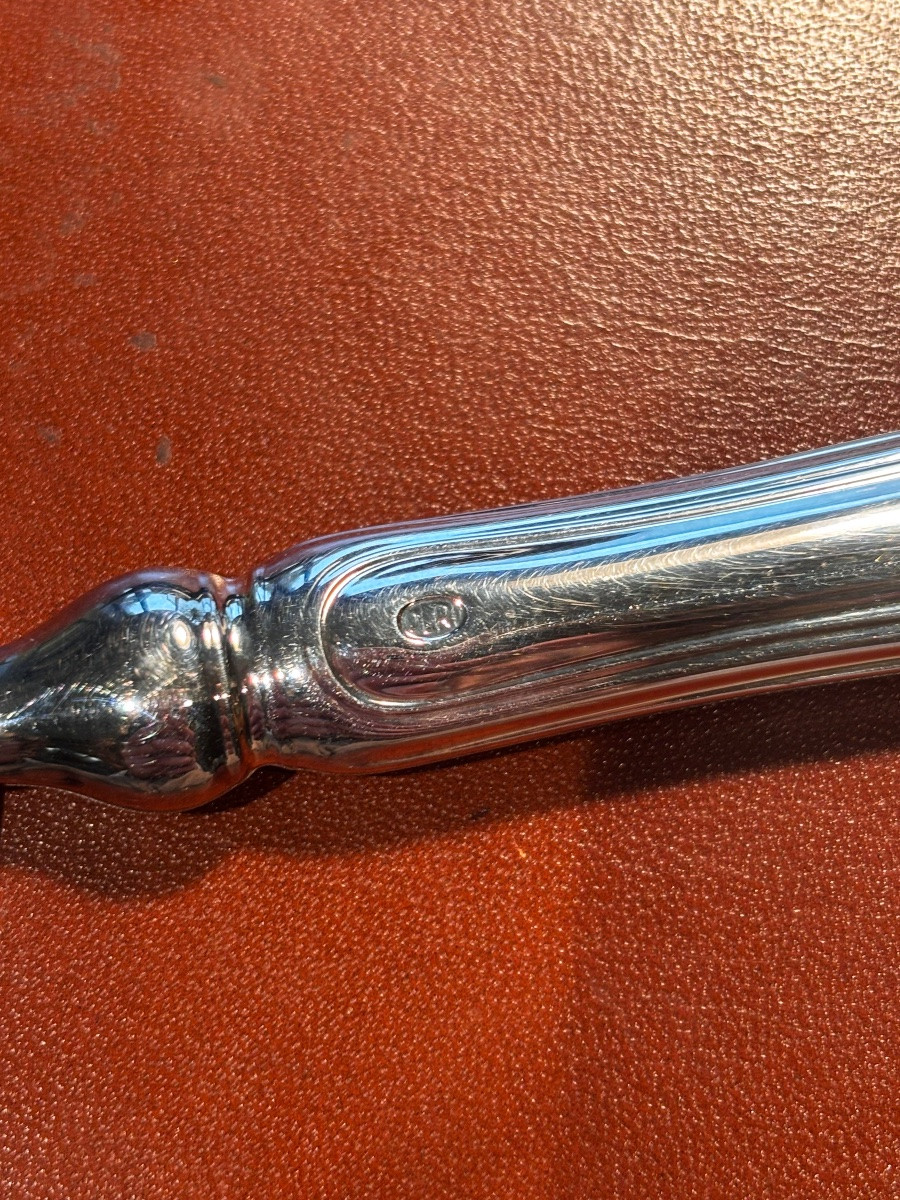 Loupe ORLI en métal argenté -photo-3