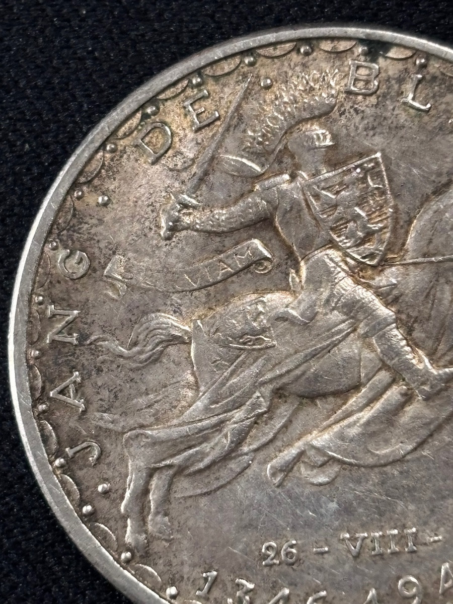 100fr Silver Coin Prince Jean Luxembourg -photo-4