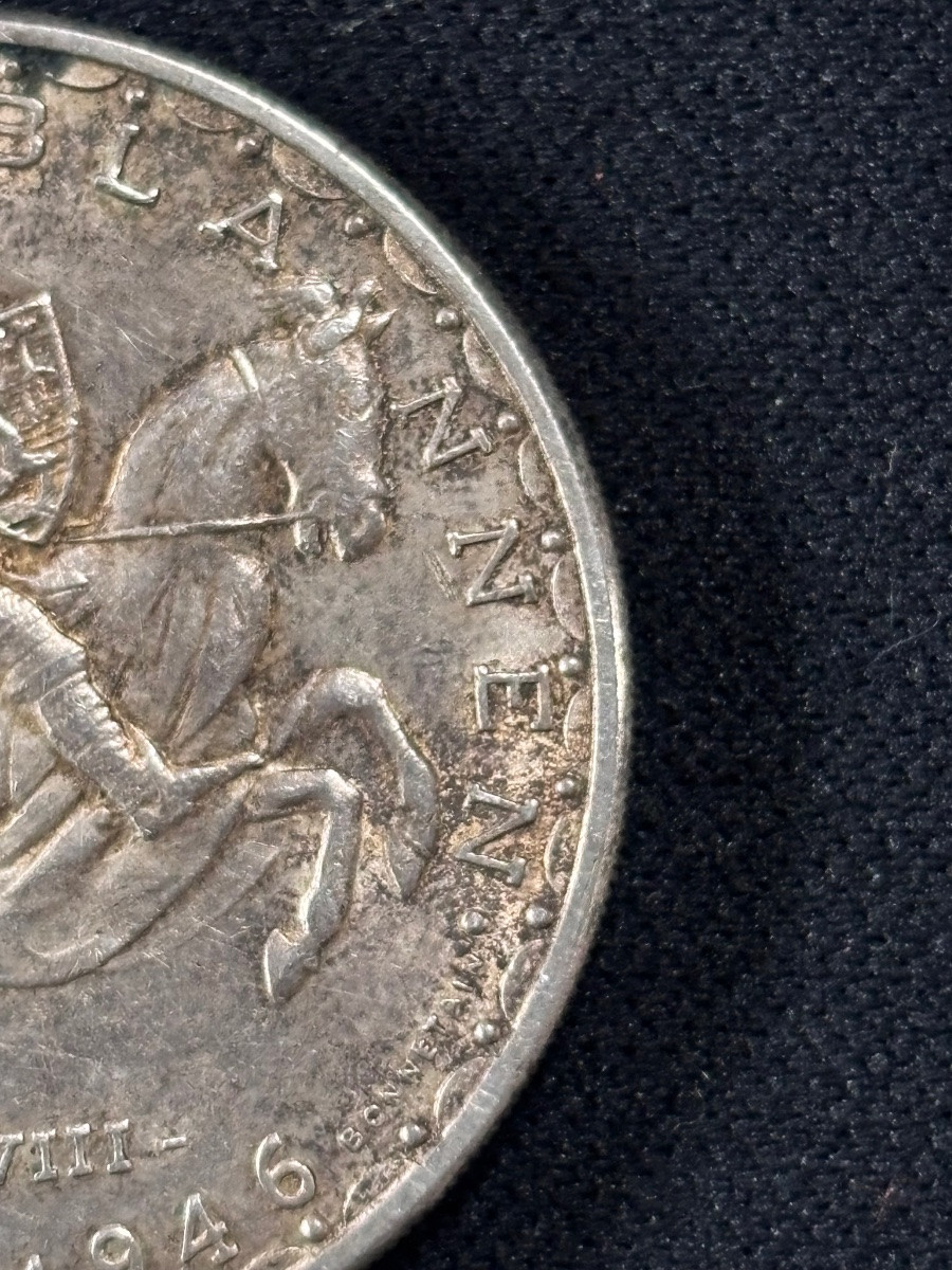 100fr Silver Coin Prince Jean Luxembourg -photo-2