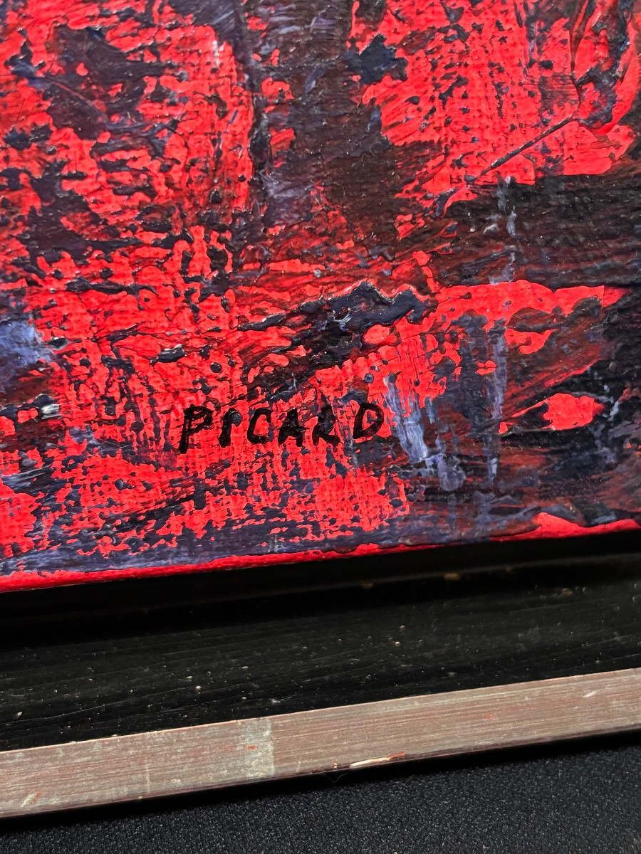 Peinture Abstraite Huile-sur-toile par l’artiste Picard -photo-2