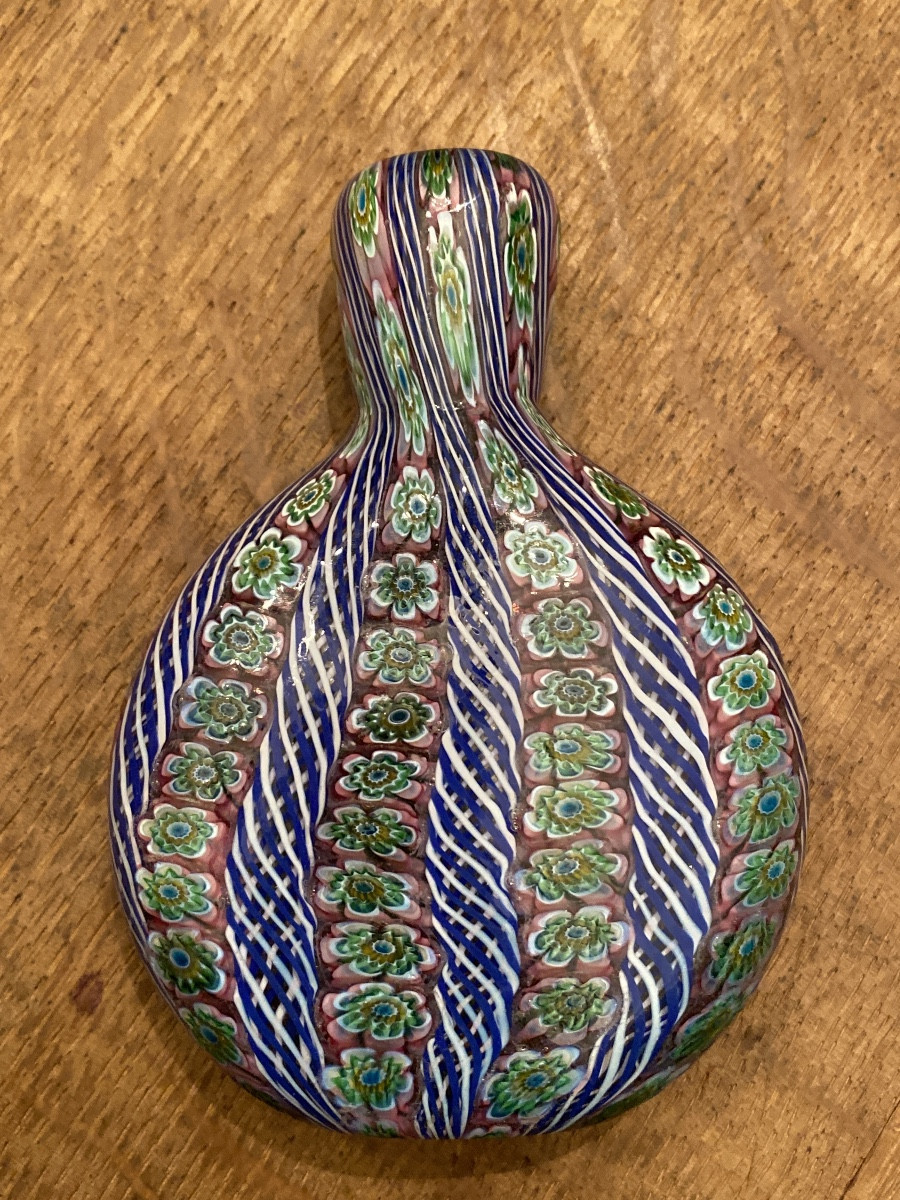 Flacon ou vase Mille Fiori par Ferro & Lazzarini Murano