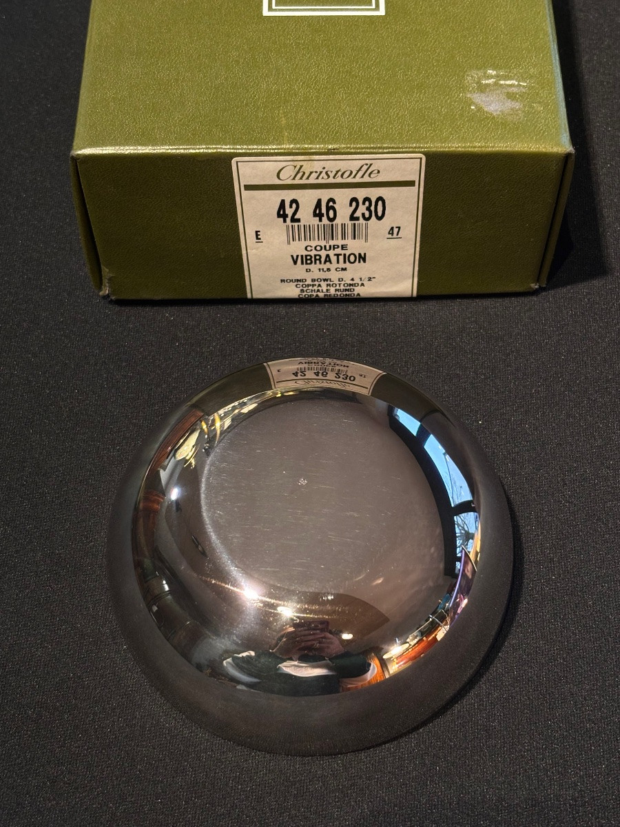Coupe Christofle modèle Vibration D11,5cm-photo-1