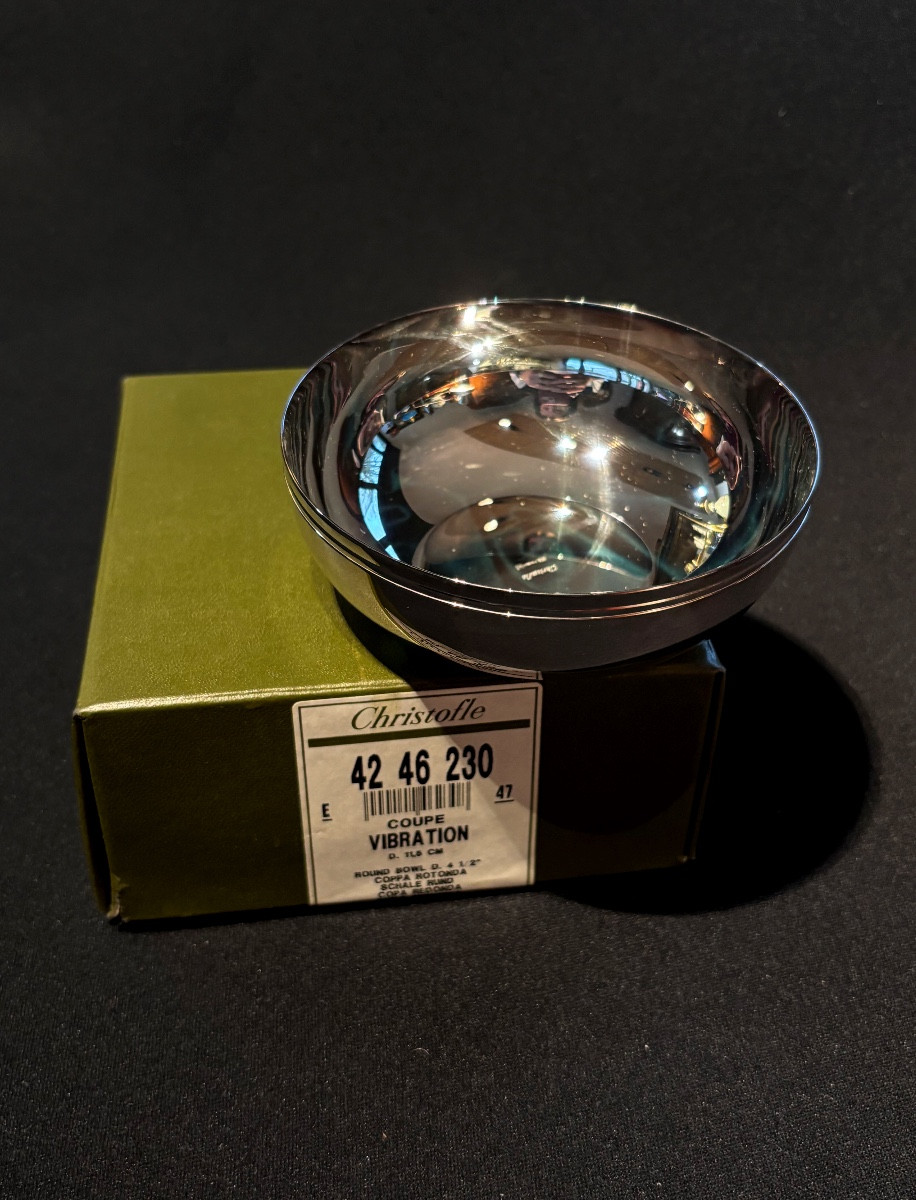 Coupe Christofle modèle Vibration D11,5cm