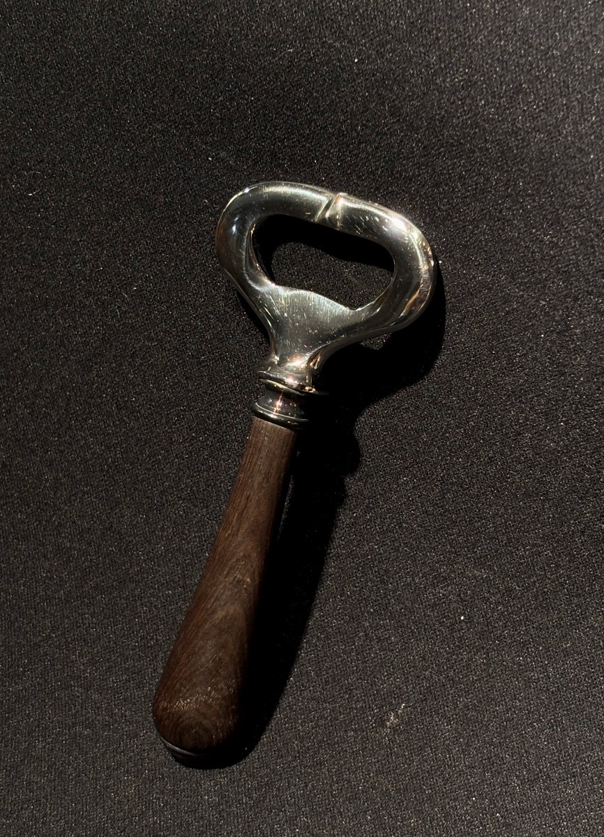 Christofle Ebony Wood Bottle Opener