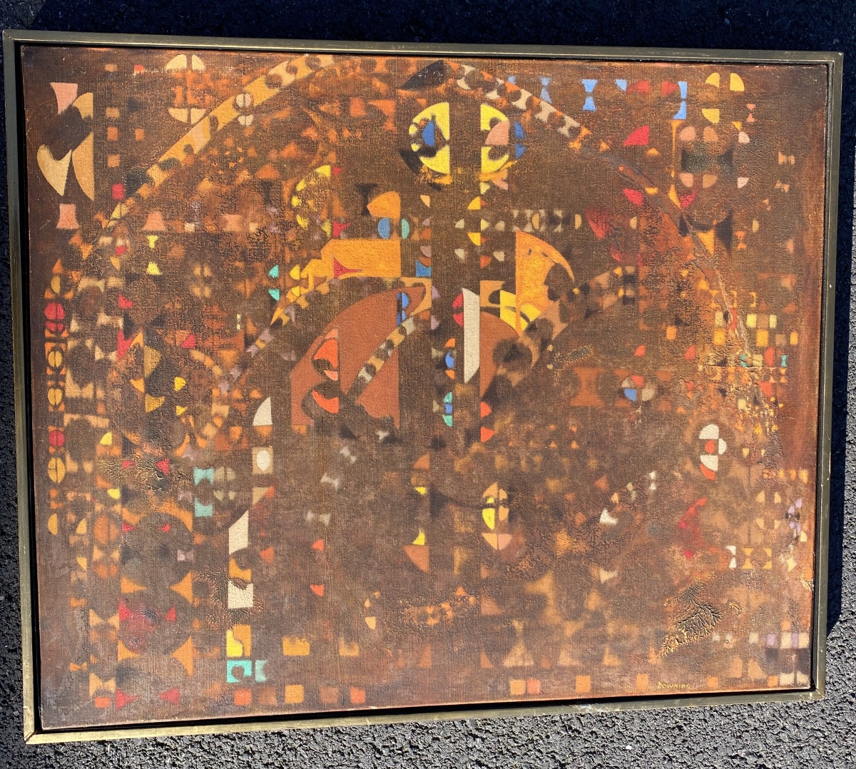 Thomas Downing Tableau huile sur toile  