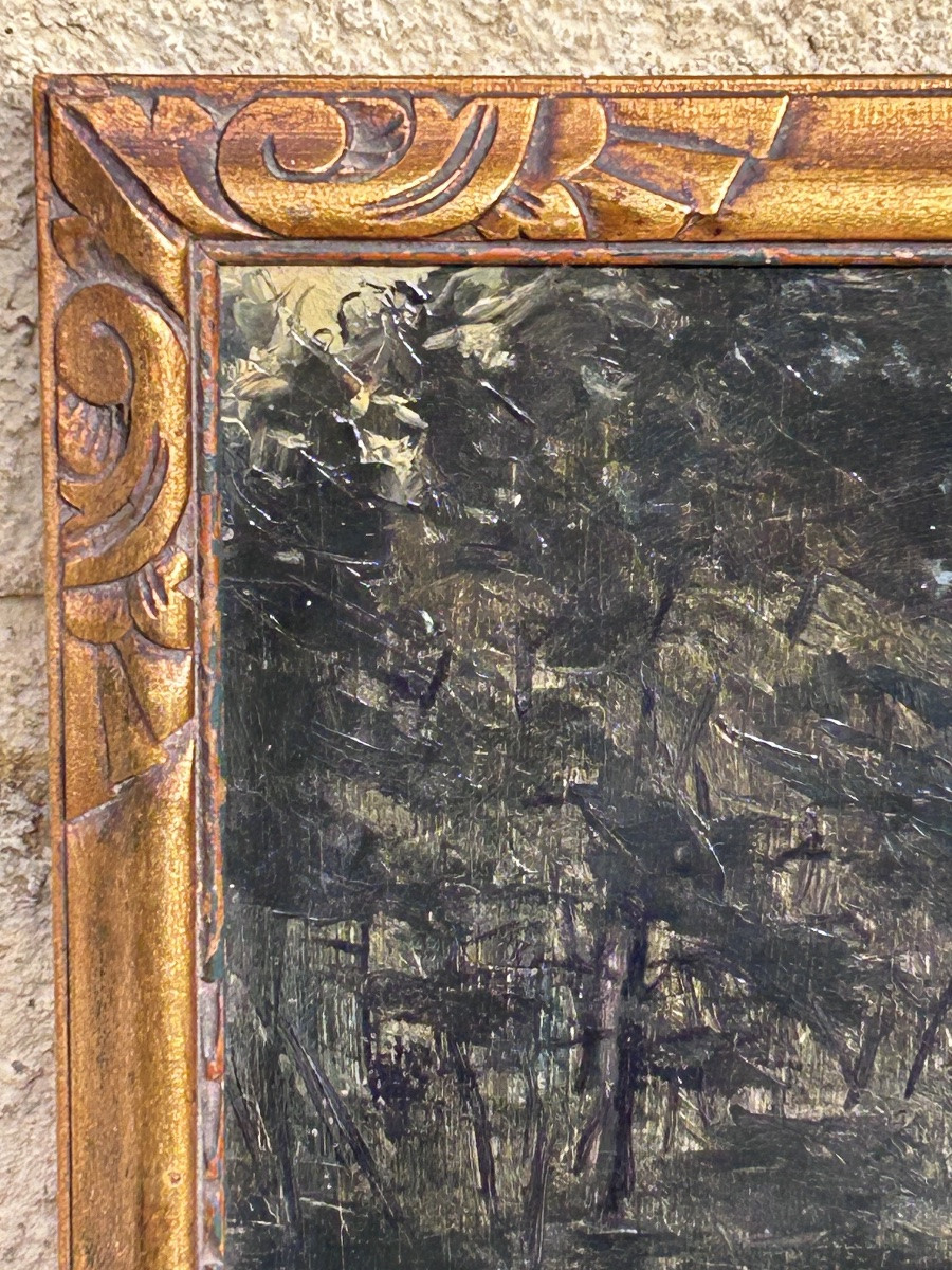 Van Houdt, Oil On Landscape Panel -photo-4