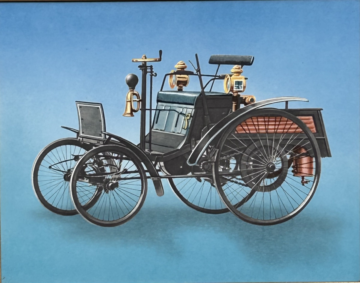 Villeroy & Boch Luxembourg, plaque en faïence de la première voiture -photo-2